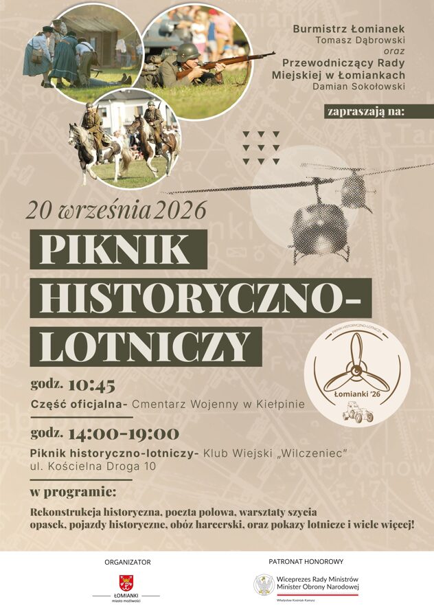 Piknik lotniczy Łomianki 2026 - plakat
